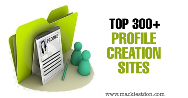 1000+ High DA Dofollow Profile Creation Sites List