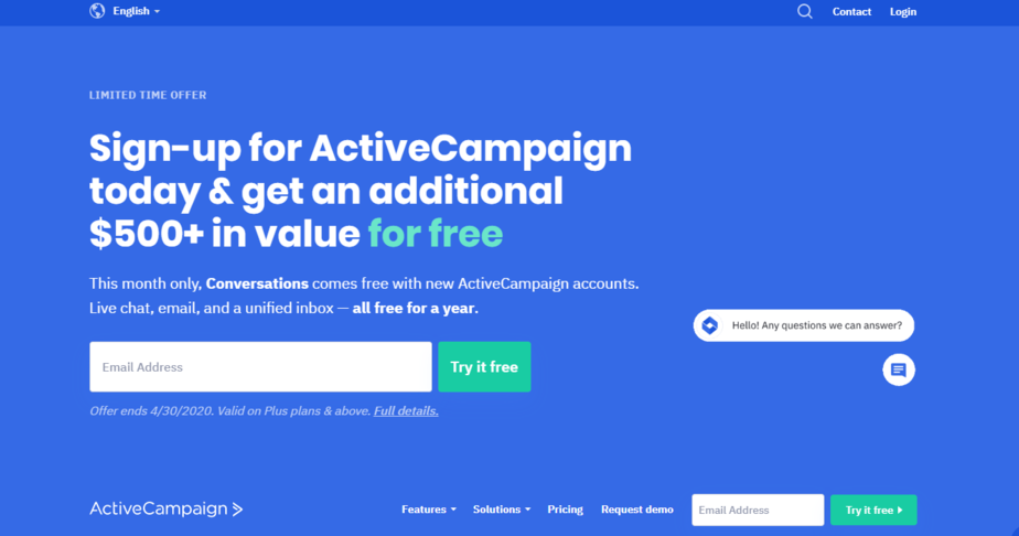Activecampaign email marketing software