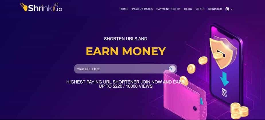 ShrinkMe.io – Best Paying URL Shortener