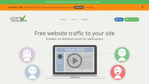 10KHits  Free Traffic Exchange Site