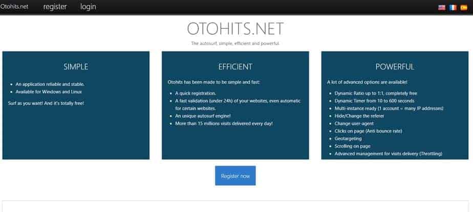 Otohit Traffic Exchange site