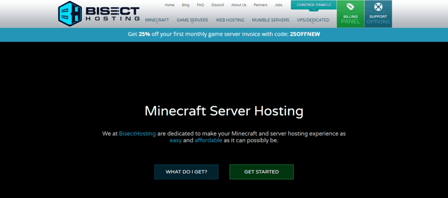 BisecHosting Minecraft Hosting