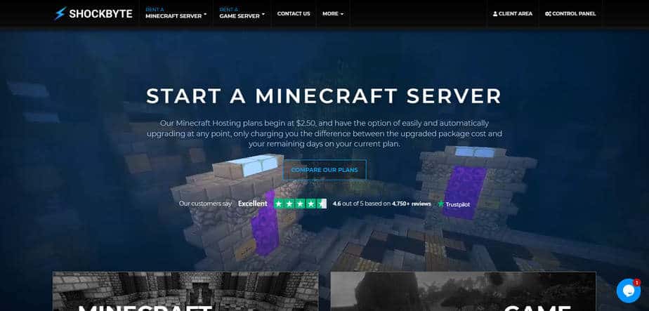 Shockbyte Free Minecraft Hosting Server