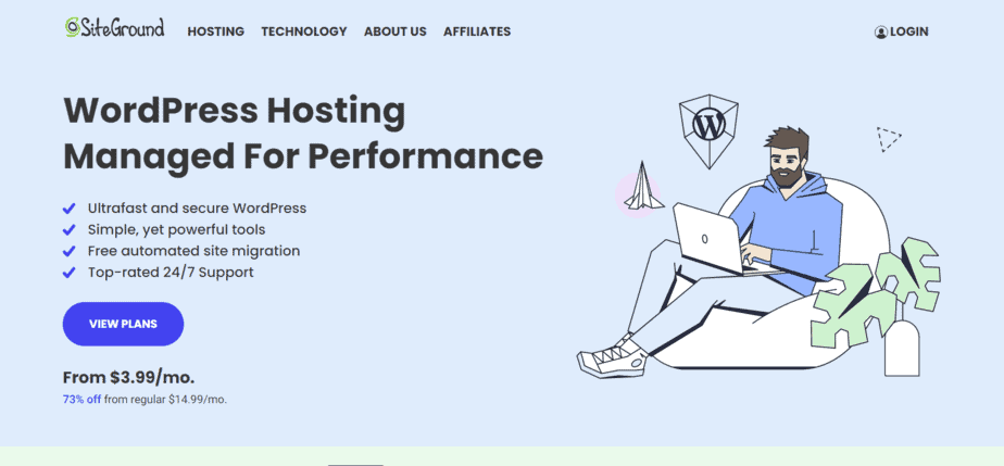 SiteGround WordPress Managed Hosting