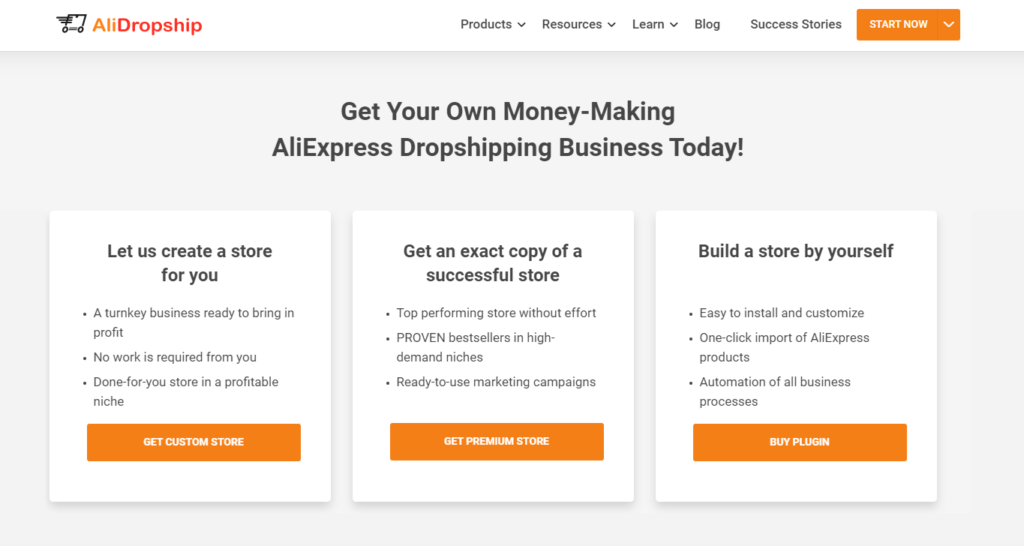 Alidropship Homepage